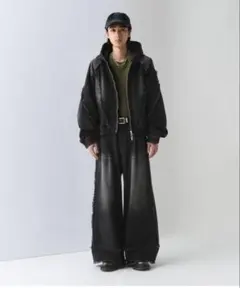 クロスフリンジデニムパンツ HARE
