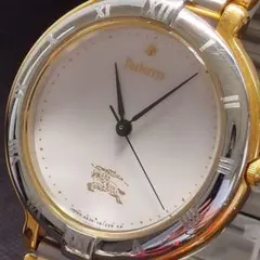 【稼働品】バーバリー クォーツ 腕時計 レディース 4630-E60795 丸型 稼働品】バーバリー クォーツ 腕時計 レディース 4630-E60795 丸型