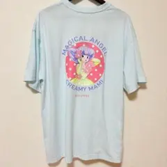 魔法の天使 クリィミーマミ 半袖Tシャツ Mサイズ バックプリント　サックス