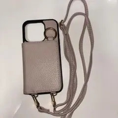 iPhone14PRO用ケース ショルダータイプ ベージュ