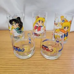 セーラームーンR ガラス製グラス 5個セット
