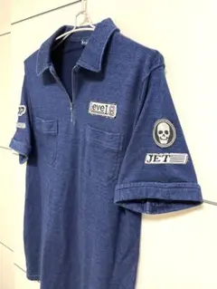 アバハウス　デニム風ポロシャツ　M