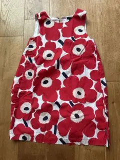 marimekko 花柄ノースリーブワンピース 110 マリメッコ キッズ