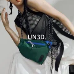 UN3D. ナイロンナップサック グリーンxブルー - メルカリ