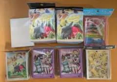 ポケモンカードまとめ売り＋デッキケース・スリーブ等のサプライセット 楽天市場】【4種セット】ポケモンカードゲーム 公式サプライ デッキ