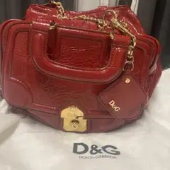 D&G エナメルレッドハンドバッグのサムネイル