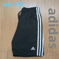 adidas 3本ライン ショートパンツ 黒