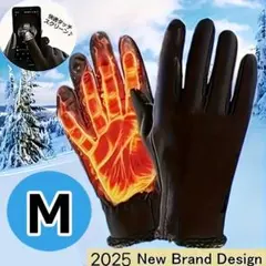 【M】手袋 グローブ スポーツ スキー メンズ スマホ対応 冬 防寒 ブラック