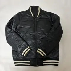 nano universe Sサイズ 西川ダウン MA-1スタイルジャケット 黒