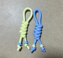 【2個セット】パラコードキーホルダー 星ビーズ付き ベビーカー バッグ用 キッズ