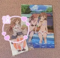 とある科学の超電磁砲オンラインくじ 御坂美琴 白井黒子 アクリルスタンド