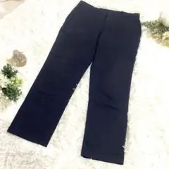 ゴールデンベア テーパードパンツ L ネイビー 紺 美シルエット 大人カジュアルのサムネイル
