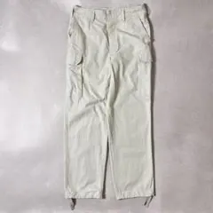 90s ドイツ軍実物 カーゴパンツ ジャーマンクロス コットン アイボリー