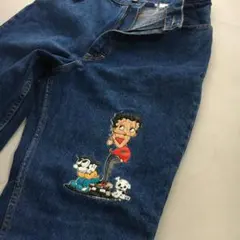 アメリカ製　QUIPS　Betty Boop　デニムパンツ　USED　12563のサムネイル