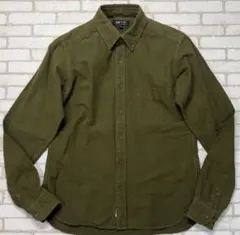BEAMS HEART モスグリーン カーキボタンダウンオックスフォードシャツ