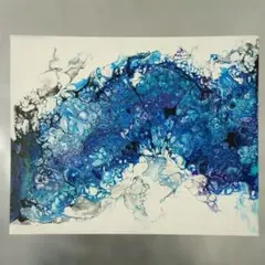 フルイドアート ポーリングアート 抽象画 現代アート モダンアート