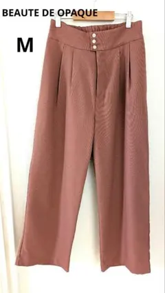 ボーテドオペーク　レディース　ワイドパンツ　M　スラックス　ウエスト後ゴム