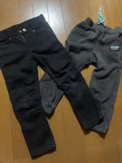 デニムとスウェットパンツ2点セット