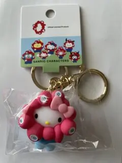 ミャクミャク　ハローキティ なりきりキーホルダー　パステル