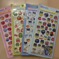 Tamagotchi 3Dステッカー 4枚セット