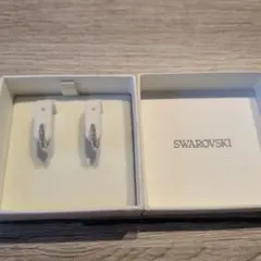 Swarovski フープピアス クリスタル付き