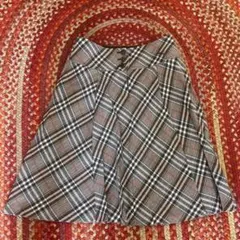 BURBERRY BLUE LABEL チェック柄フレアスカート 38