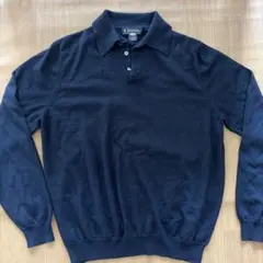 Brooks Brothers メリノウール ニット ポロシャツ L