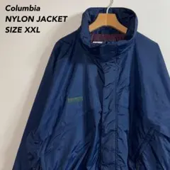 《ワンポイントロゴ》Columbiaコロンビアナイロンジャケット刺繍ロゴ