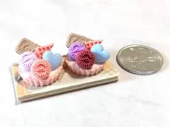 ミニチュアスィーツ　ロータスハートマカロンタルトセット