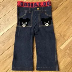 B.DOULE クマ柄ポケット長ズボン