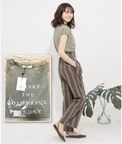 【未使用タグ付き】グレイル　ロゴTシャツ[ze429] カーキ