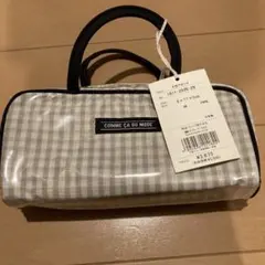 COMME CA DU MODE 手提げポーチ チェック柄のサムネイル