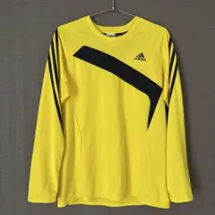 adidas イエロー 長袖シャツ
