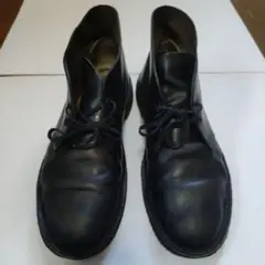 Clarks黒 レザー デザートブーツ　サイズUK8 　26.5〜27㌢