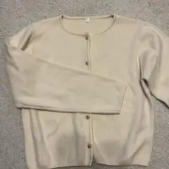coca 金ボタン　カーディガン　ニット　アイボリー
