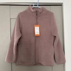 レディース アウター ボア 濃桃