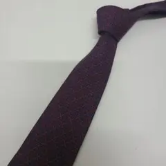 ゆ*し様 美品✨ HERMES エルメス ネクタイ 高級シルク 総柄 ボルドー