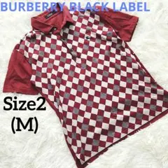 BURBERRY BLACK LABEL ポロシャツ アーガイルチェック柄