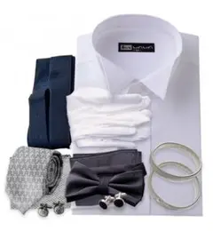 ウィングカラーシャツとアクセサリーセット