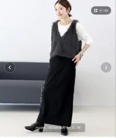 黒 スリット入り タイトスカート M