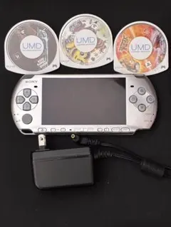 SONY PSP-3000 本体 充電器付き UMDゲーム3本
