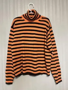 UNIQLO×MARNI オレンジ黒ストライプ セーター L