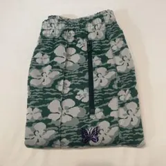 Needles トラックパンツ　グリーン　フローラル　花柄　ストレート　Sサイズのサムネイル