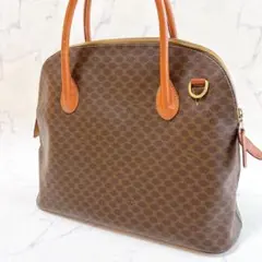 セリーヌ マカダム ブラゾン柄 ハンドバッグ ヴィンテージ 大容量 A4可