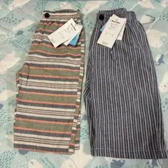 【新品】Blue Mart ストライプ ハーフパンツ 130 2枚セット