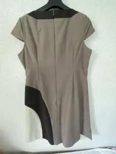 ノースリーブひざ丈ワンピース カラーブロック　#昭和レトロ #ワンピース