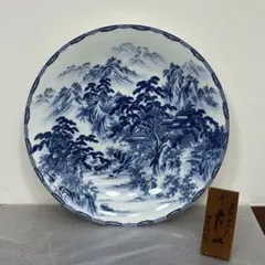H22KZ23 有田焼 神右衛門 染付け 山水画 大皿 直径980mm 伝統工芸 2026年最新】有田焼 神右の人気アイテム - メルカリ