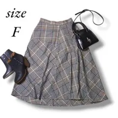 1091【アメリカンホリック】美品　ロングフレアスカート　　パッチワーク風