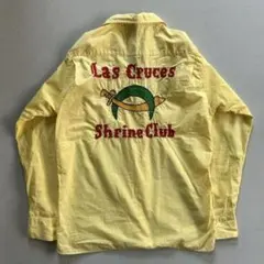 60s vintage Shrine Club チェーンステッチ　長袖　シャツ