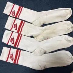 NIKE ソックス 4足セット ホワイト レッド